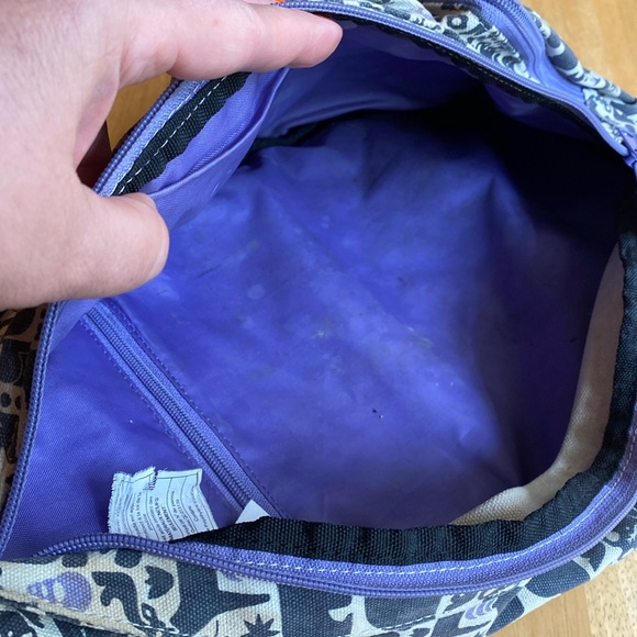 KAVU Canvas Backpack Bag, 17x10”, Three Zip Section, pre-owned - Picture 7 of 13